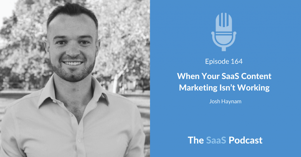 SaaS Content Marketing - Josh Haynam
